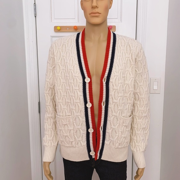 Sandro Men’s Cable Knit Cardigan - Picture 5 of 7